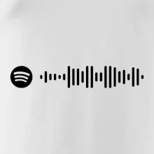 Spotify kód na prsu