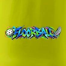 Florbalové graffiti v neonových barvách