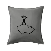 Mapa ČR - cyklista na prsou