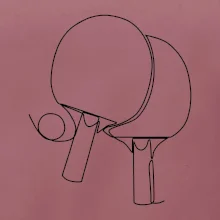 Pálky na stolní tenis jedním tahem