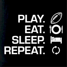 Play Eat Sleep Repeat americký fotbal