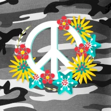 Peace symbol abstraktní