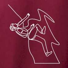 Lezec na skále jedním tahem