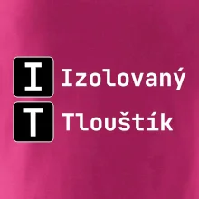 IT Nápis Izolovaný Tlouštík