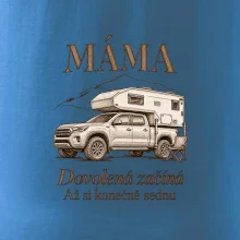 Máma dovolená začíná až si konečně sednu obytný pick-up