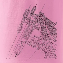 Nákres stožáru vysokého napětí