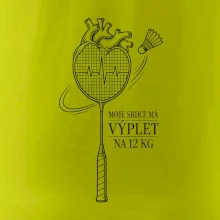 Badminton srdce s výpletem