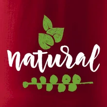Natural - nápis v listech