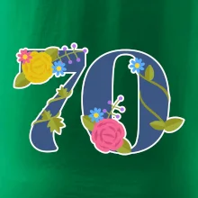Květinové číslo kreslené - 70
