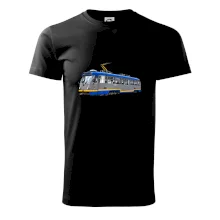 T3R SLF modrošedá kresba fixem