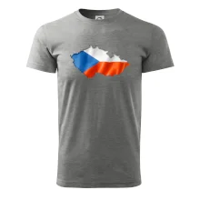 Česká vlajka v obrysu republiky Česká vlajka v obrysu republiky