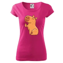 Kapybara s palcem nahoru