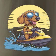 Jezevčík na vodním skútru