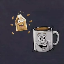 Parové triko - Hrnek a čaj