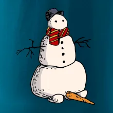 Sněhulák se spadlým nosem