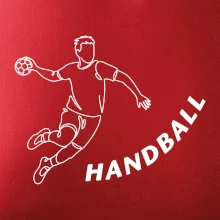 Handball nápis šikmo