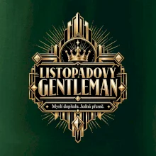 Listopadový gentleman zlatý art deco motiv