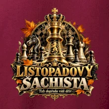 Listopadový šachista se zlatým králem
