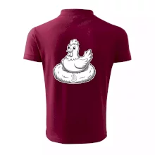 Kuře sedící na bitcoinovém hnízdě