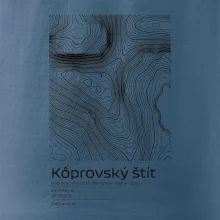 Kôprovský štít - vrstevnice v obdélníku