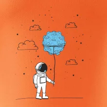 Astronaut s balónkem