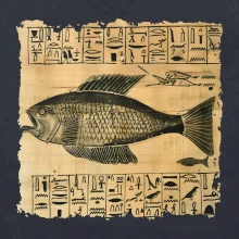 Egyptské hieroglyfy ryba