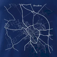 Černobílá mapa Chrudim