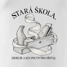 Stará škola hoblík a kus poctivýho dřeva