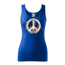 Peace symbol pískový