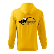 Bagrista v kruhu - vlastní nápis