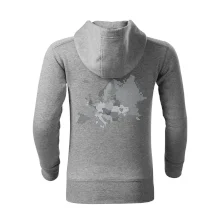 Mapa Evropy - srdce v Ukrajině