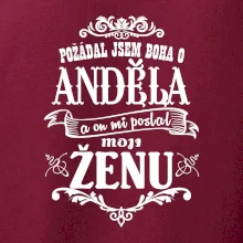 Požádal jsem boha o anděla a on mi poslal moji ženu