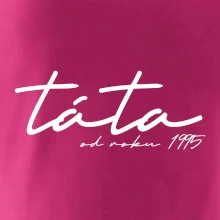 Psací nápis táta s ročníkem