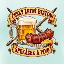 Český letní biatlon špekáček a pivo