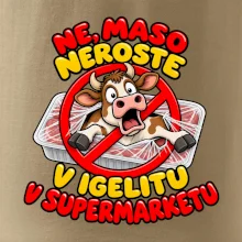 Maso neroste v igelitu v supermarketu