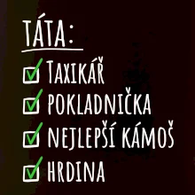 Táta - check list