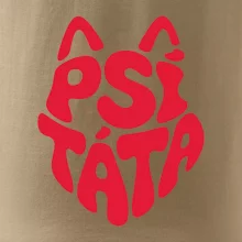 Psí táta nápis v hlavě