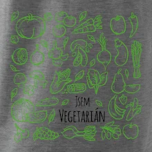Jsem vegetarián - zelenina ve čtverci