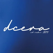 Psací nápis syn - dcera s ročníkem