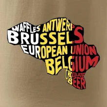 Mapy - názvy měst - Belgie