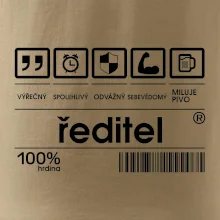 Čárový kód - Ředitel