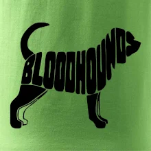 Bloodhound nápis v těle