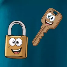 Parové triko - Zámek a klíč