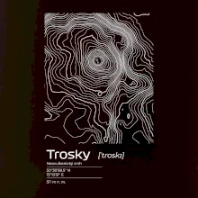 Trosky - vrstevnice v obdélníku