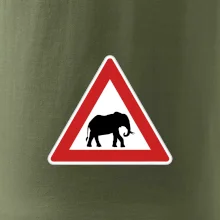 Dopravní značka - Pozor slon