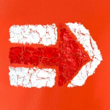 Párová turistická značka červená