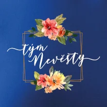 Tým nevěsty čtverec oranžový