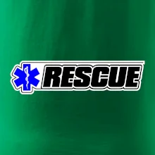 Záchranář rescue kříž modrý