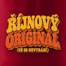 Říjnový originál už se nevyrábí retro nápis