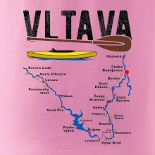 Mapa řeky Vltavy
